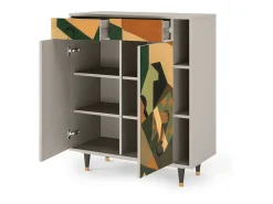 Aparador - 96х110х41 cm - BS6 - Glass and Checkerboard, Arena