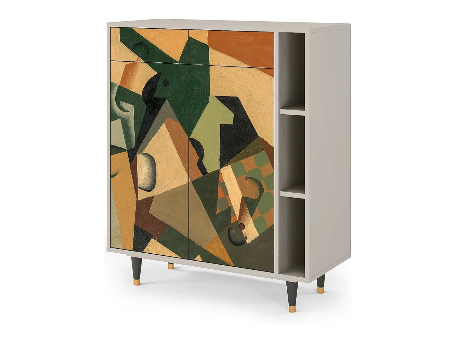 Aparador - 96х110х41 cm - BS6 - Glass and Checkerboard, Arena