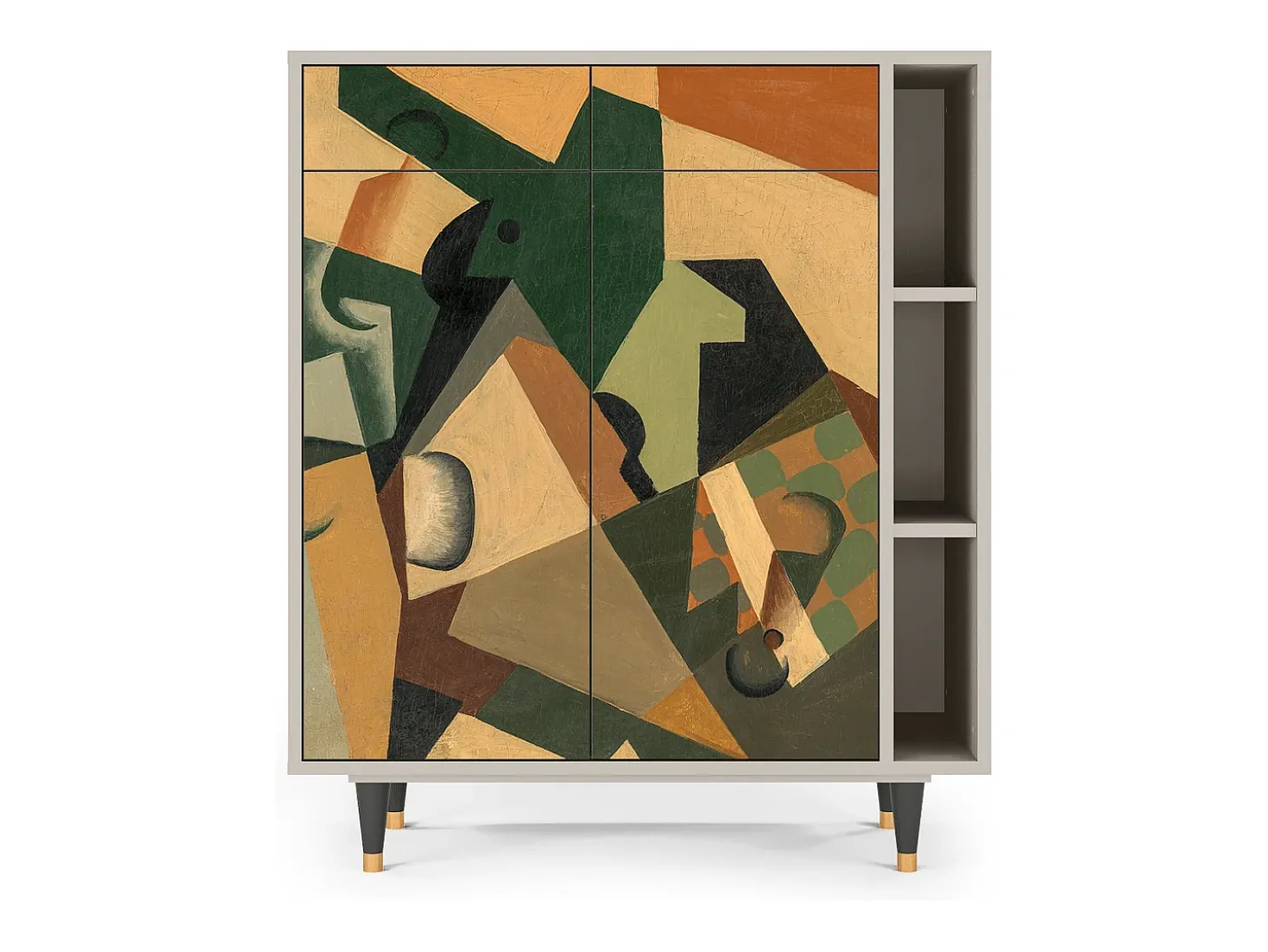 Aparador - 96х110х41 cm - BS6 - Glass and Checkerboard, Arena