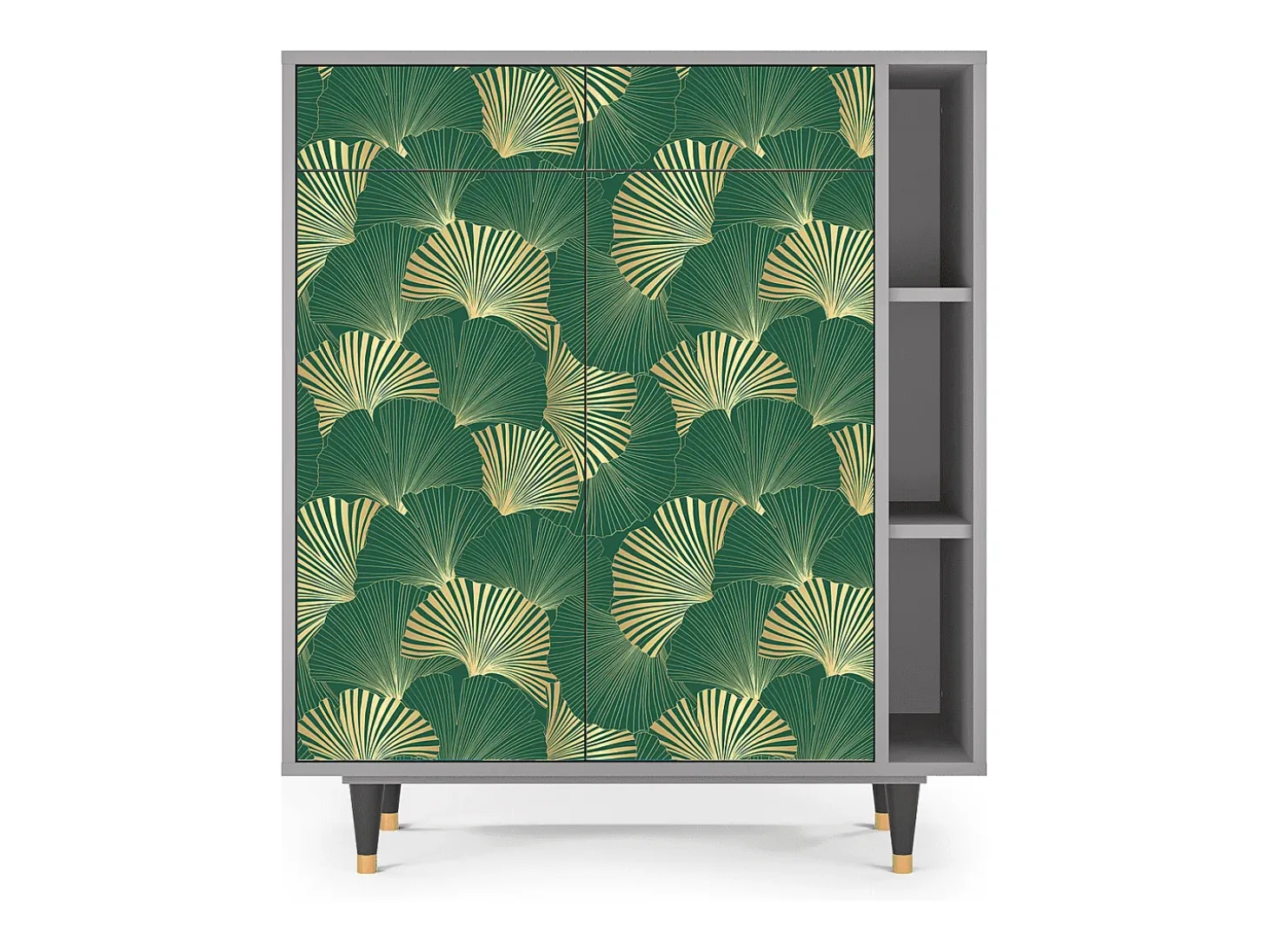 Aparador - 96х110х41 cm - BS6 - Gold Ginkgo, Gris