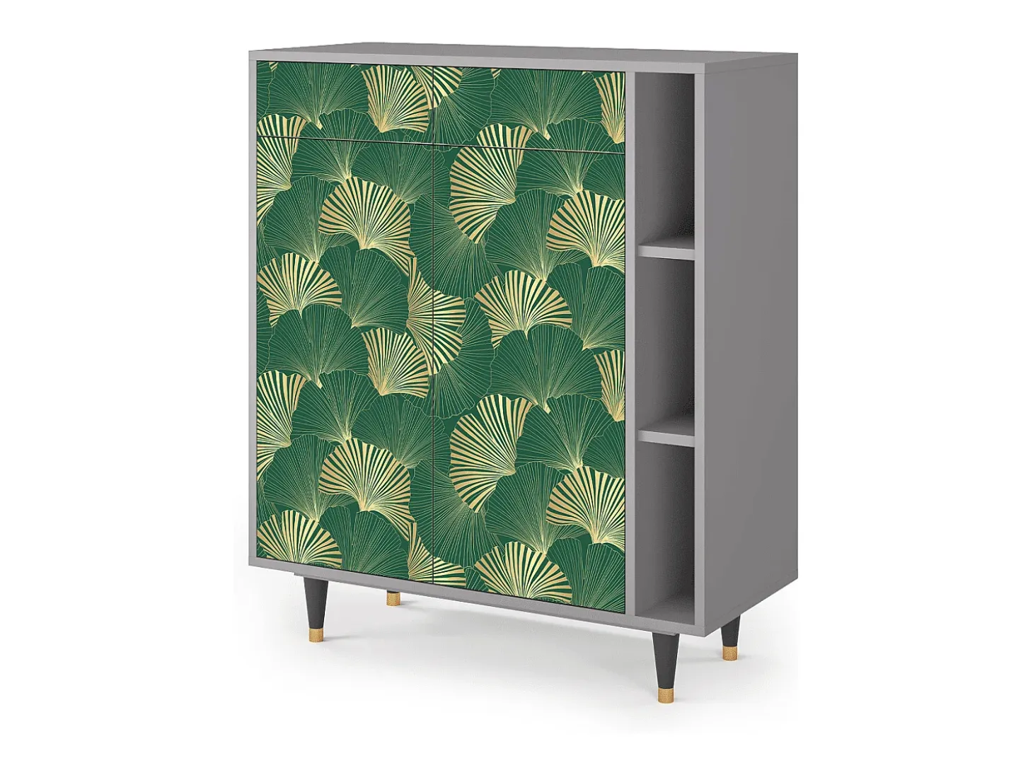 Aparador - 96х110х41 cm - BS6 - Gold Ginkgo, Gris