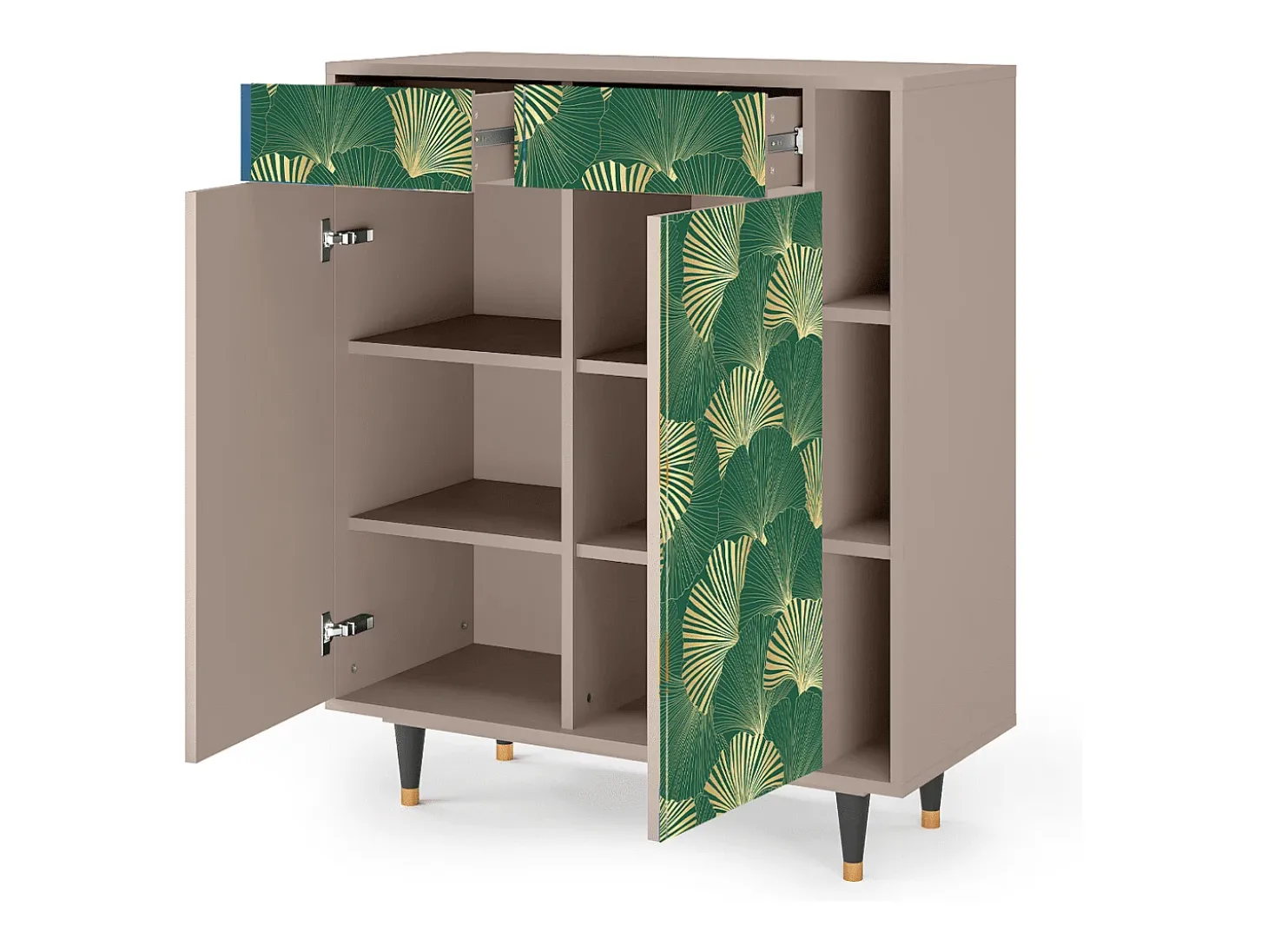 Aparador - 96х110х41 cm - BS6 - Gold Ginkgo, Latte