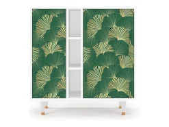 Aparador - 94х96х41 cm - BS5 - Gold Ginkgo, Blanco