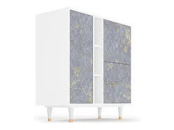 Aparador - 94х96х41 cm - BS5 - Golden Smoke, Blanco