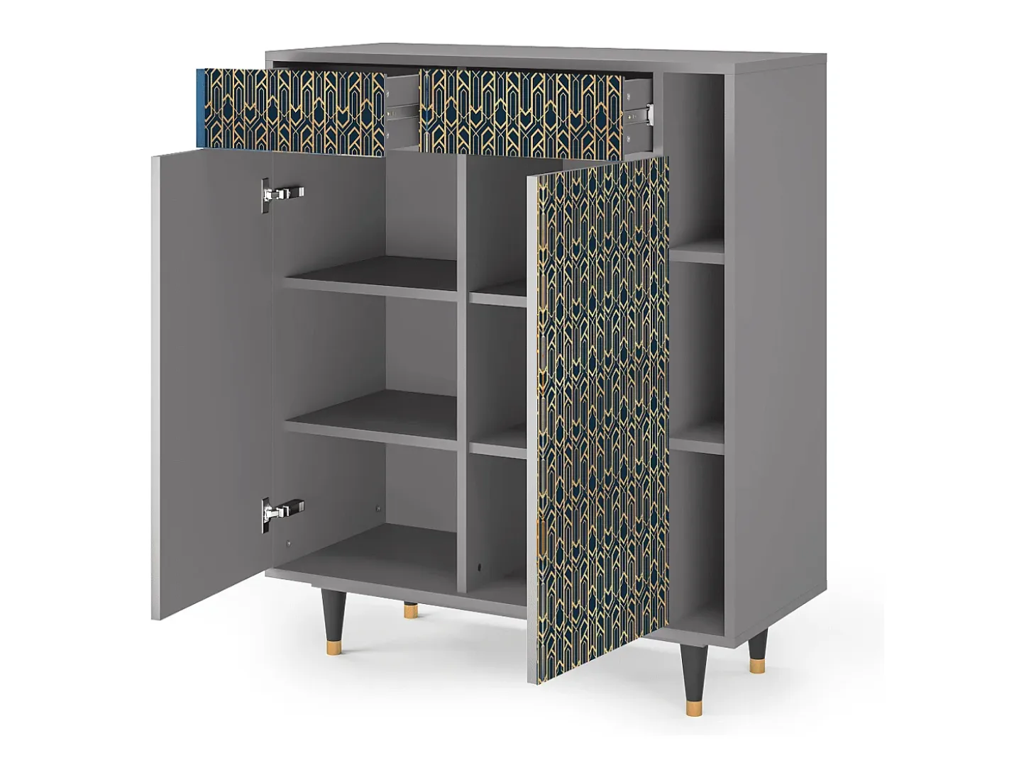 Aparador - 96х110х41 cm - BS6 - Golden Empire, Gris