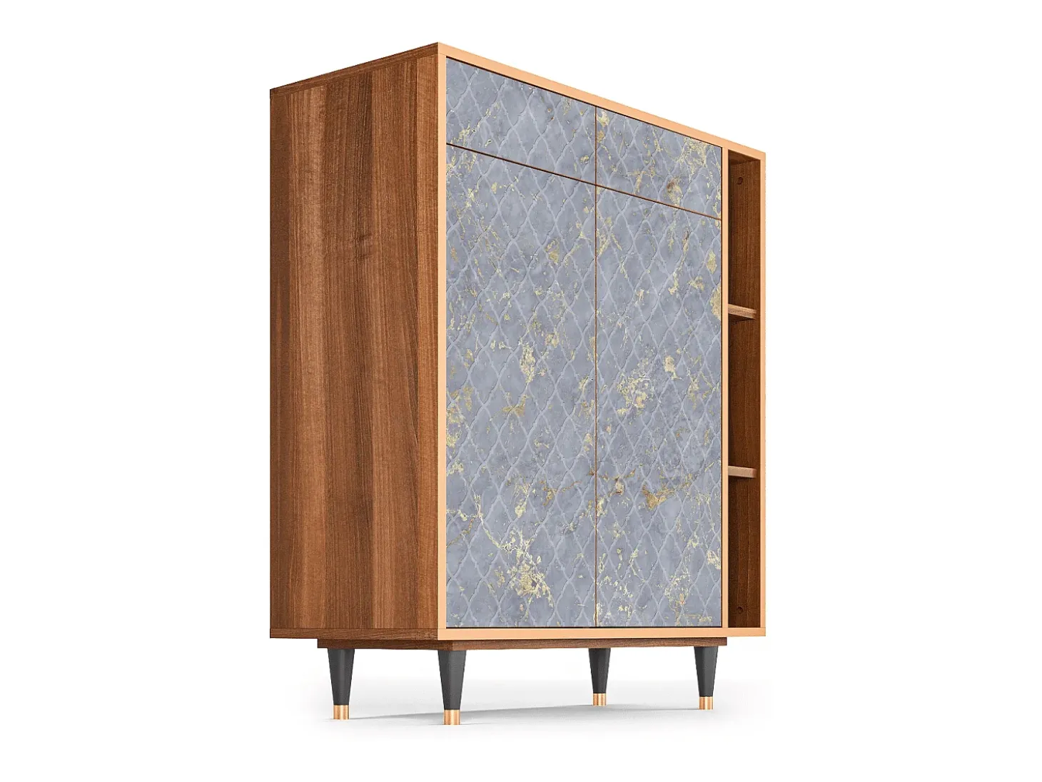 Aparador - 96х110х41 cm - BS6 - Golden Smoke, Nogal