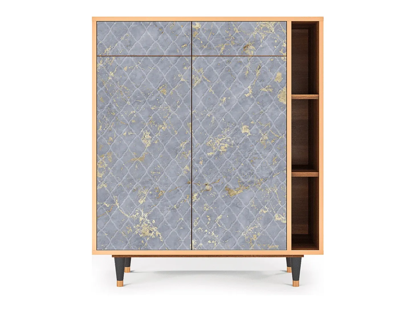 Aparador - 96х110х41 cm - BS6 - Golden Smoke, Nogal