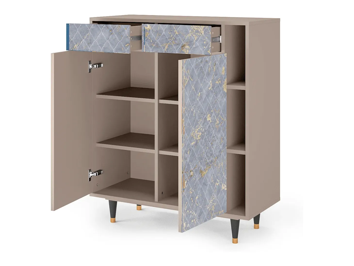 Aparador - 96х110х41 cm - BS6 - Golden Smoke, Latte