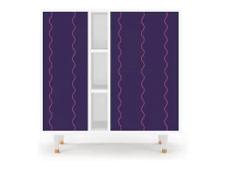 Aparador - 94х96х41 cm - BS5 - Grape Maccaroni, Blanco