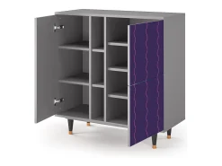 Aparador - 94х96х41 cm - BS5 - Grape Maccaroni, Gris