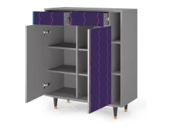 Aparador - 96х110х41 cm - BS6 - Grape Maccaroni, Gris