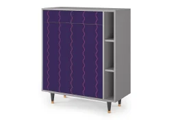 Aparador - 96х110х41 cm - BS6 - Grape Maccaroni, Gris
