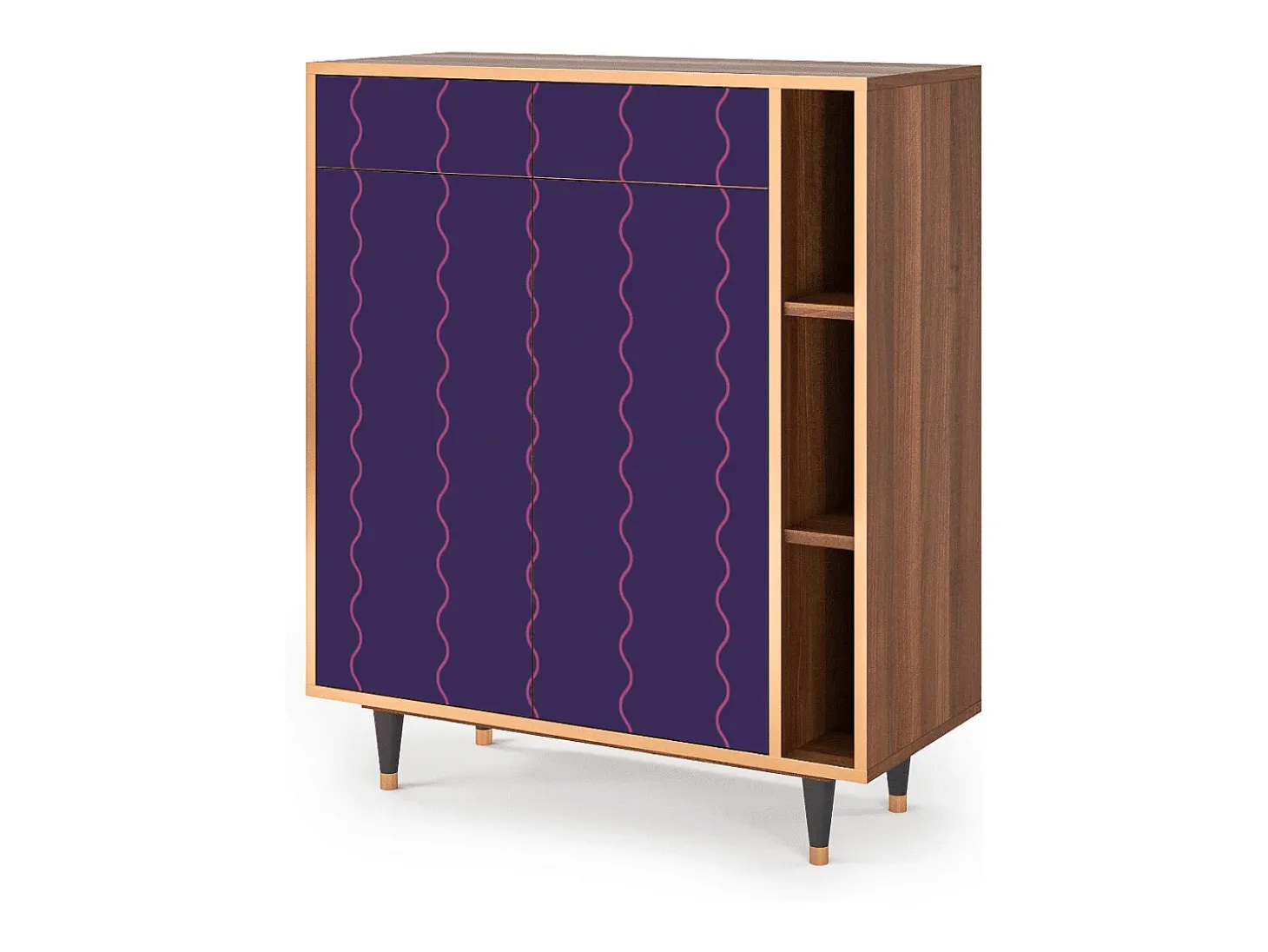 Aparador - 96х110х41 cm - BS6 - Grape Maccaroni, Nogal