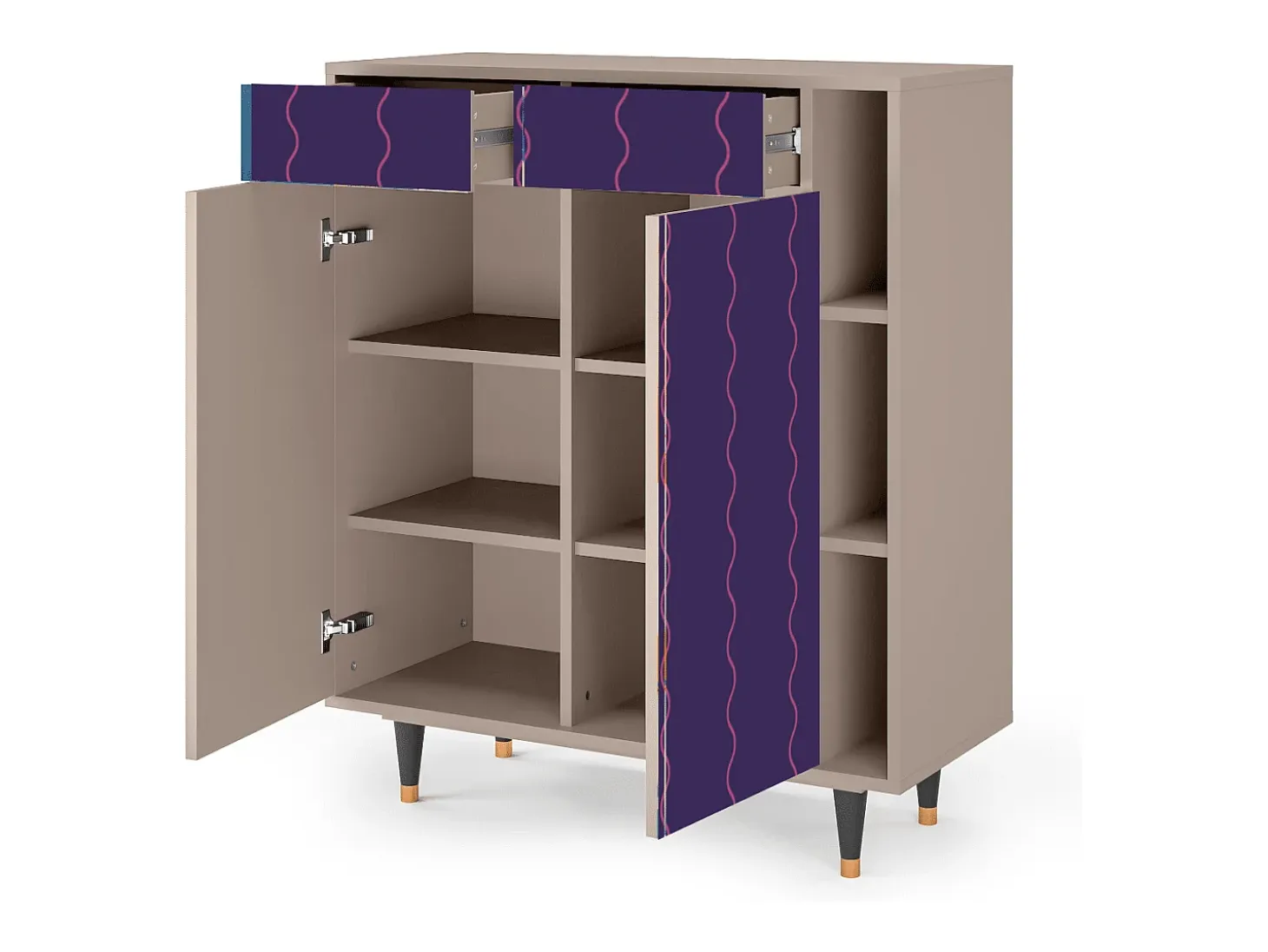 Aparador - 96х110х41 cm - BS6 - Grape Maccaroni, Latte