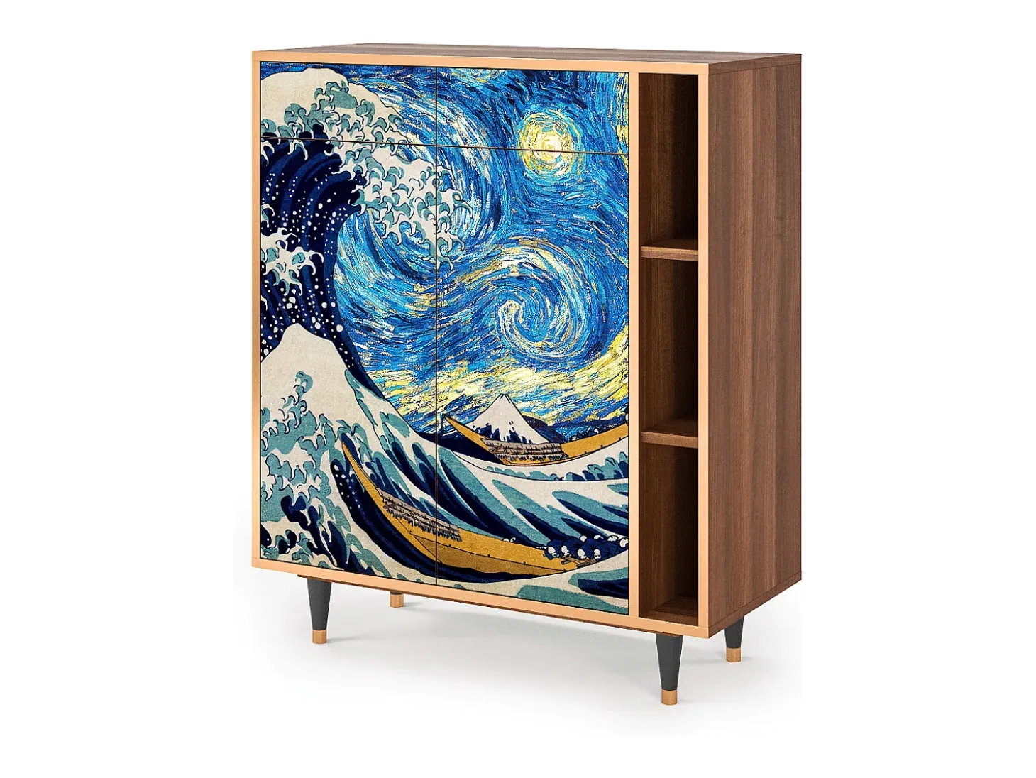Aparador - 96х110х41 cm - BS6 - Great Wave, Nogal