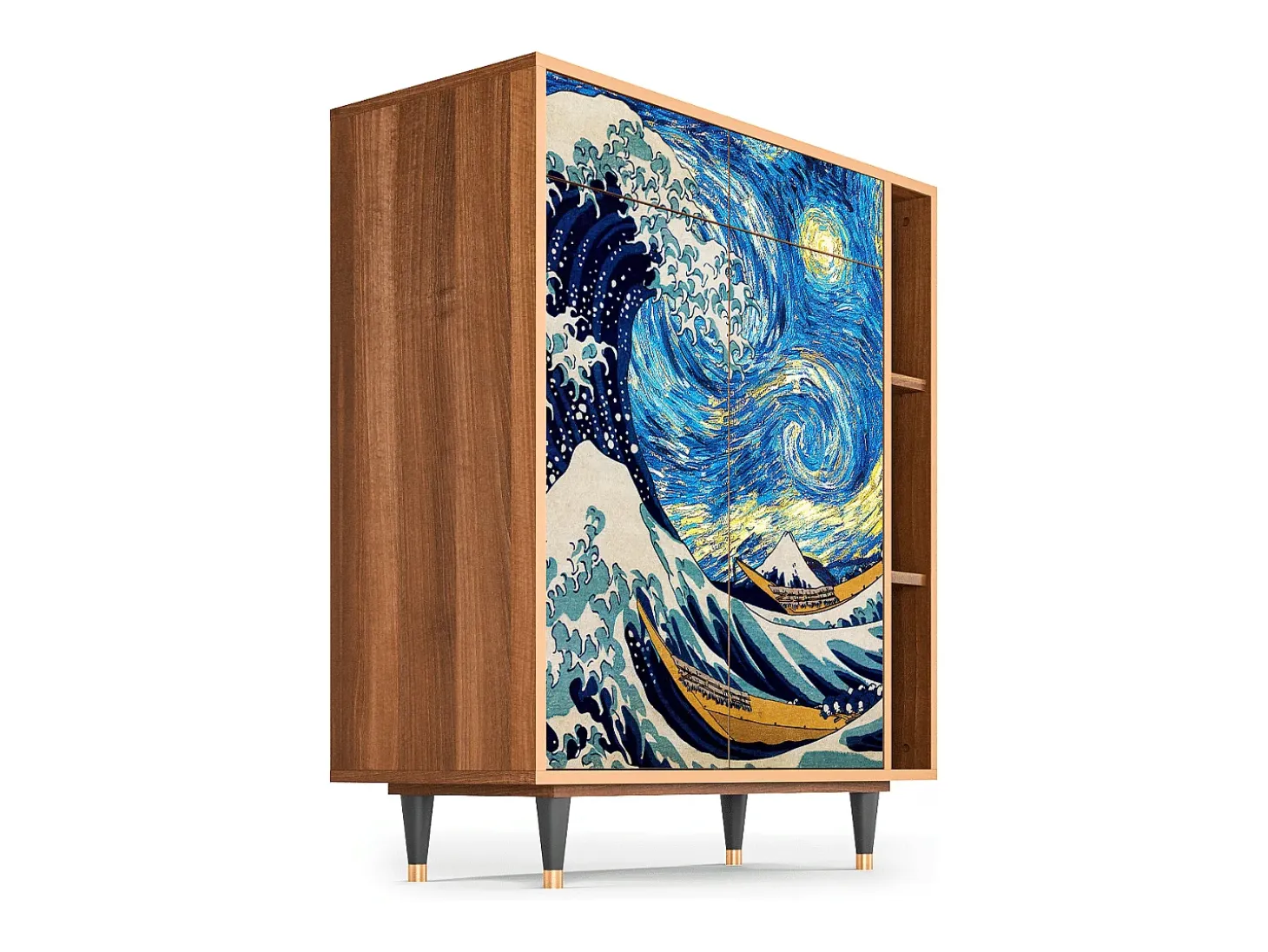 Aparador - 96х110х41 cm - BS6 - Great Wave, Nogal