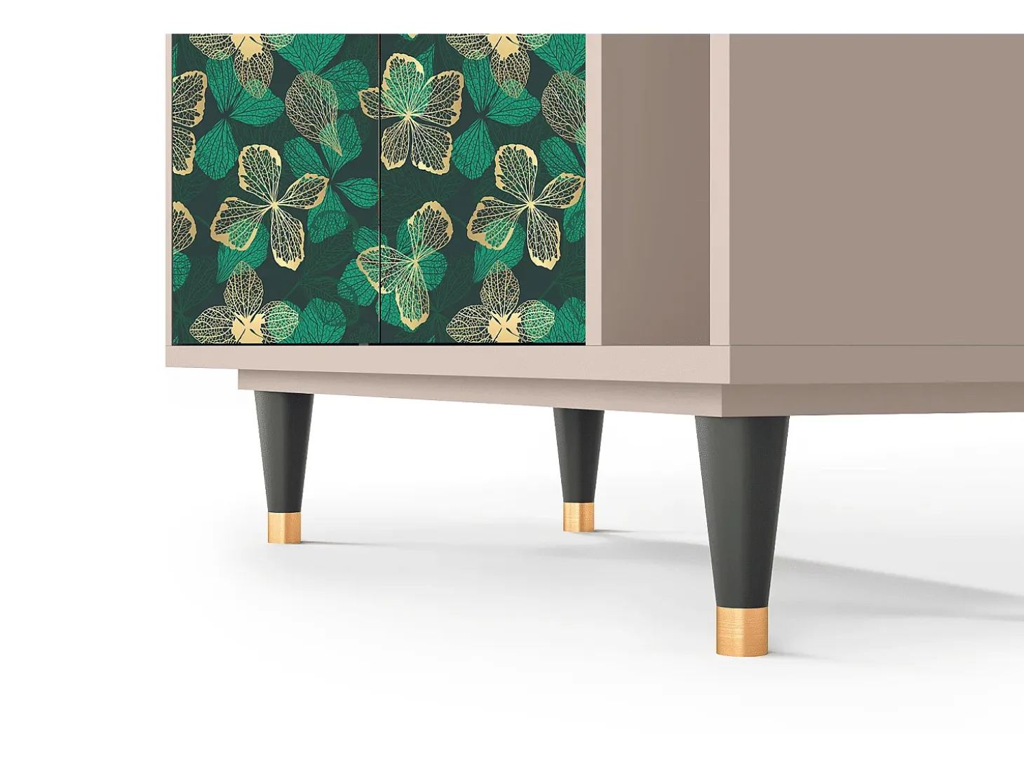 Aparador - 96х110х41 cm - BS6 - Green Flower, Latte