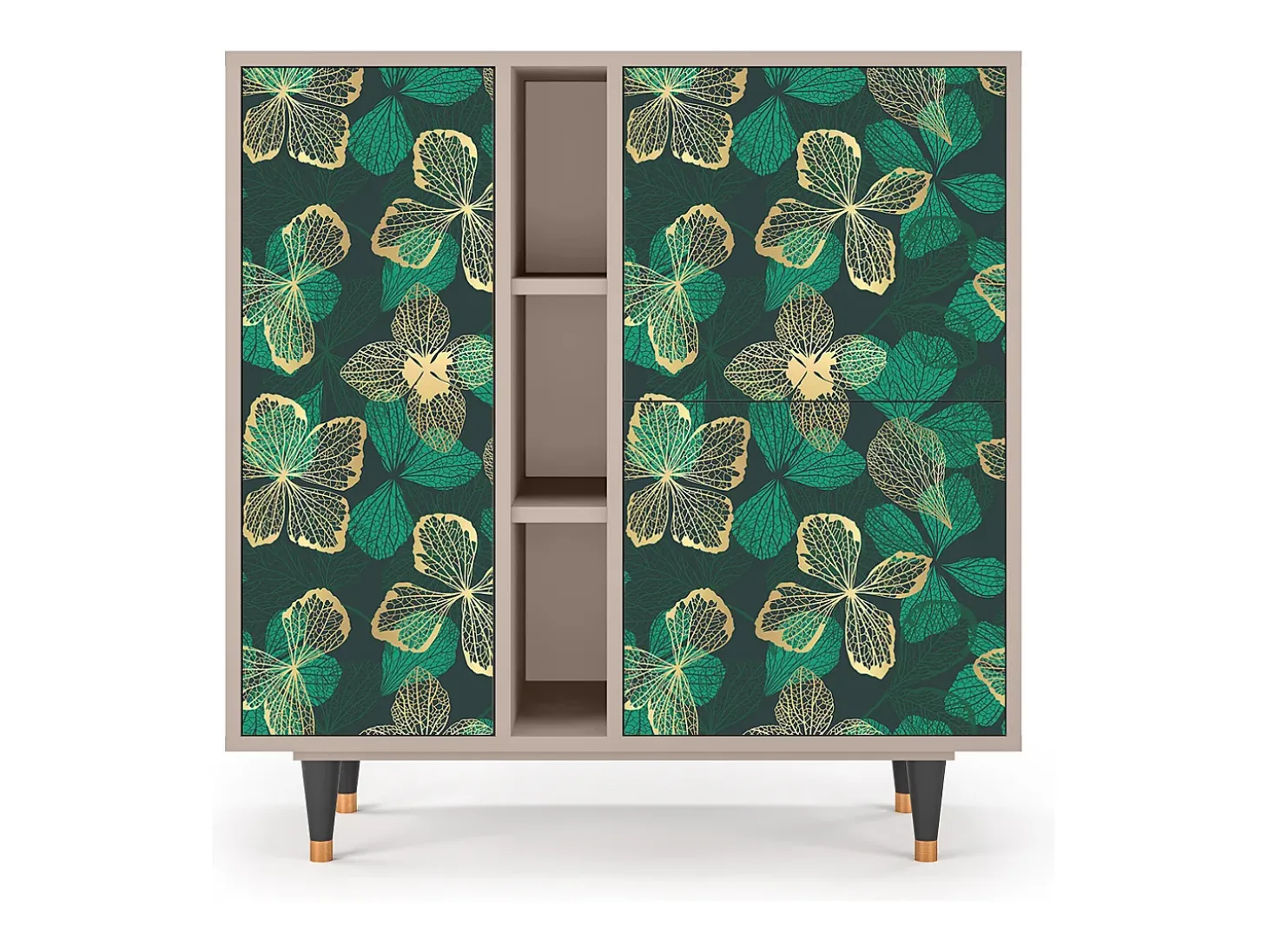 Aparador - 94х96х41 cm - BS5 - Green Flower, Latte