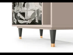 Aparador - 96х110х41 cm - BS6 - Guernica by Picasso, Latte