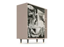 Aparador - 96х110х41 cm - BS6 - Guernica by Picasso, Latte
