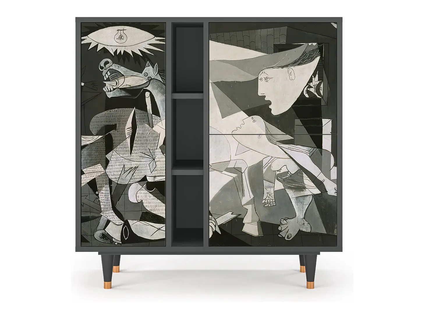 Aparador - 94х96х41 cm - BS5 - Guernica by Picasso, Antracita