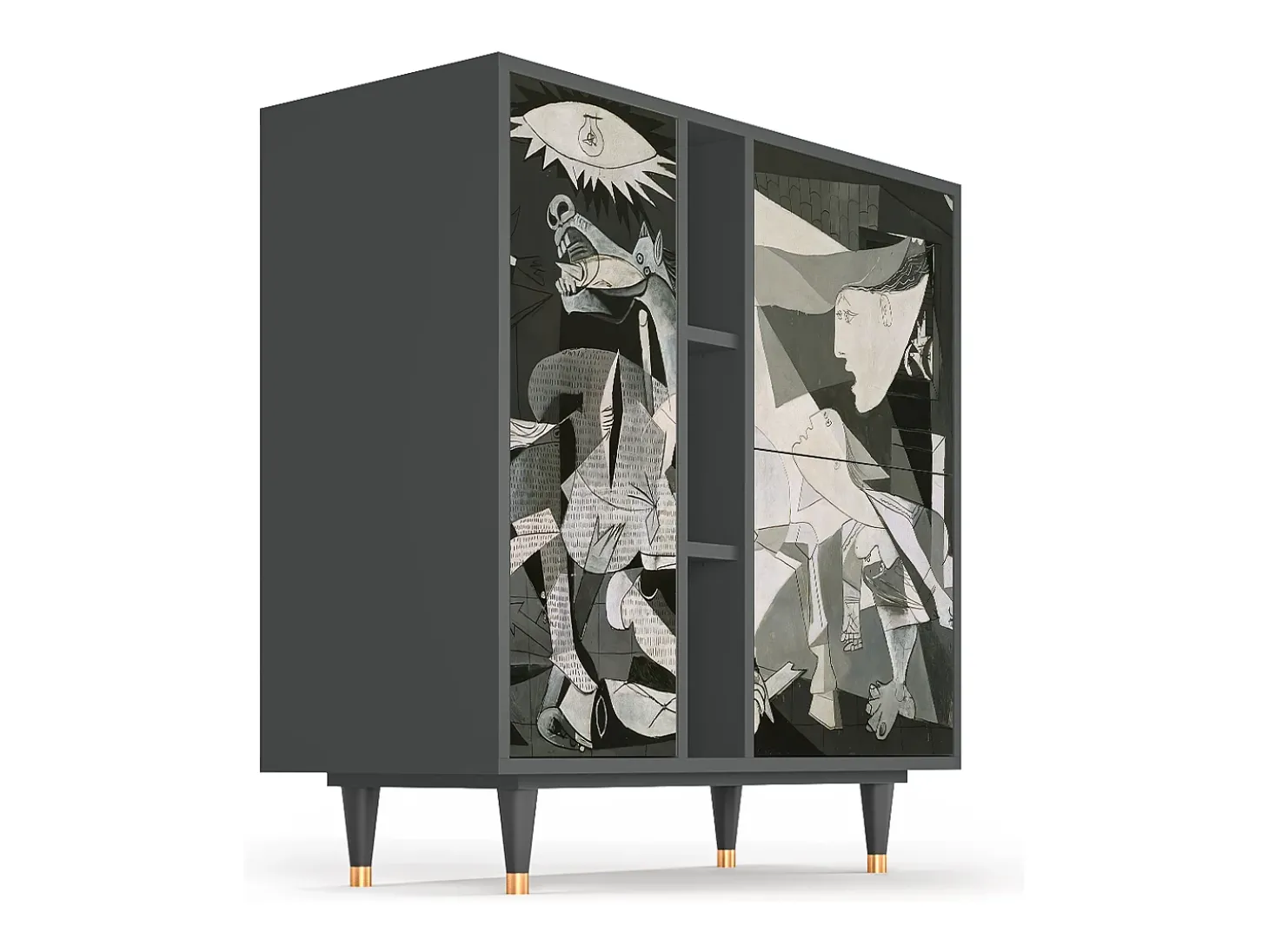 Aparador - 94х96х41 cm - BS5 - Guernica by Picasso, Antracita