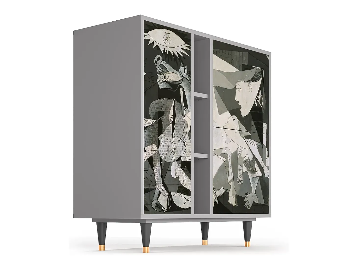 Aparador - 94х96х41 cm - BS5 - Guernica by Picasso, Gris