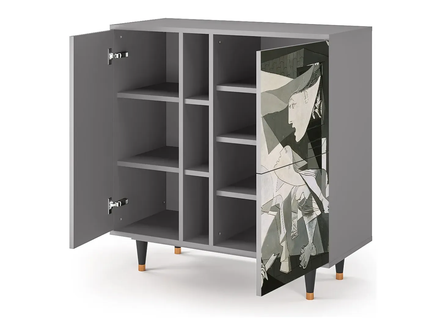 Aparador - 94х96х41 cm - BS5 - Guernica by Picasso, Gris