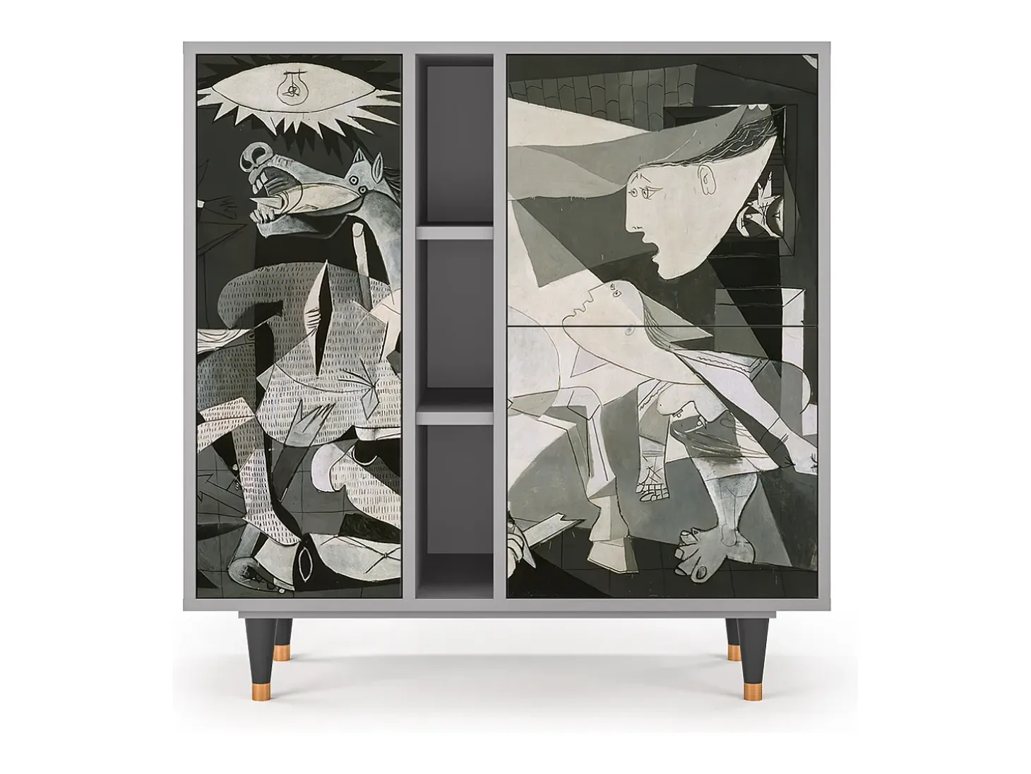 Aparador - 94х96х41 cm - BS5 - Guernica by Picasso, Gris