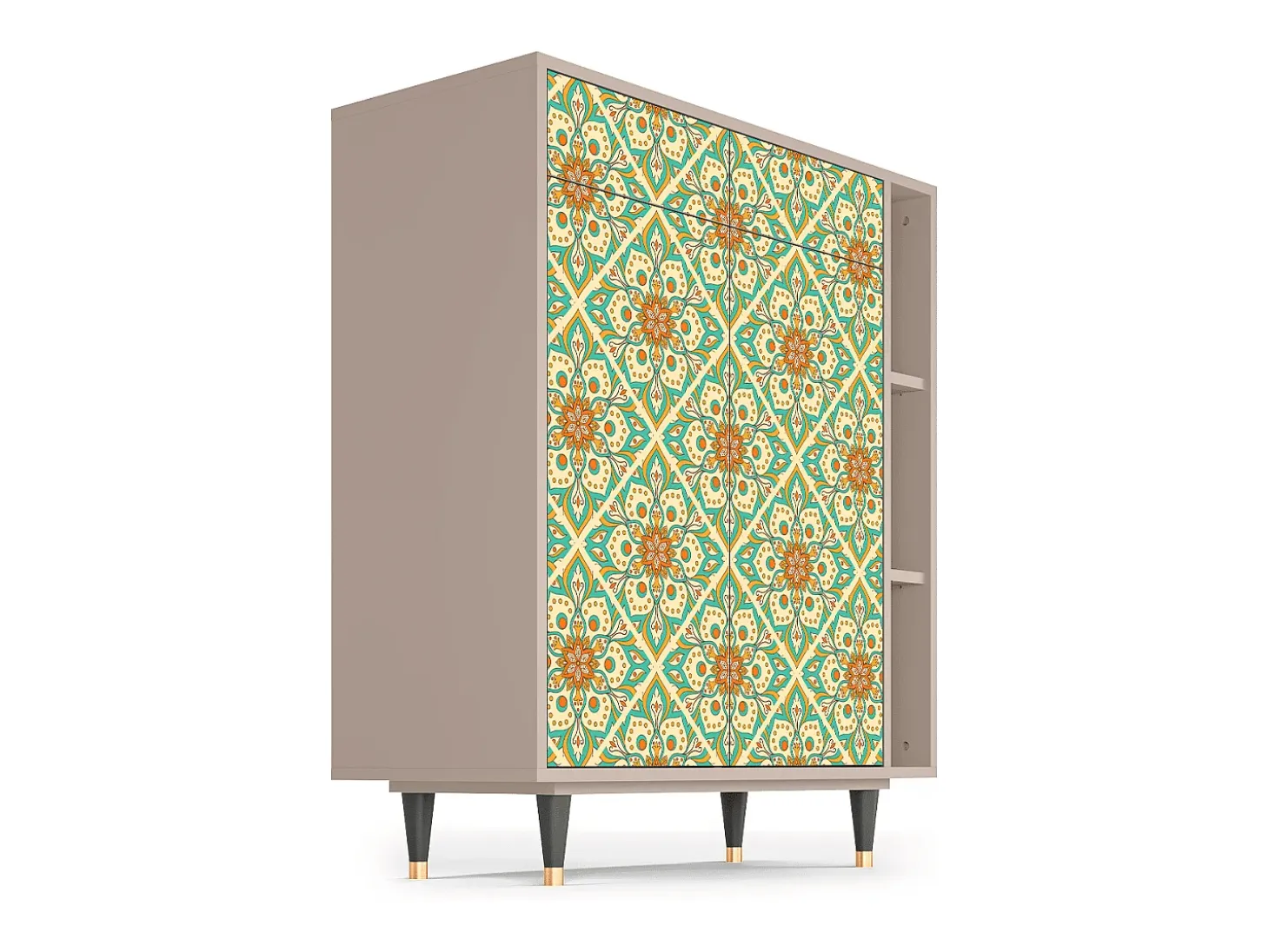 Aparador - 96х110х41 cm - BS6 - Hindu Daisy, Latte