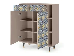Aparador - 96х110х41 cm - BS6 - Illusory Pattern, Latte