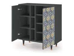 Aparador - 94х96х41 cm - BS5 - Illusory Pattern, Antracita