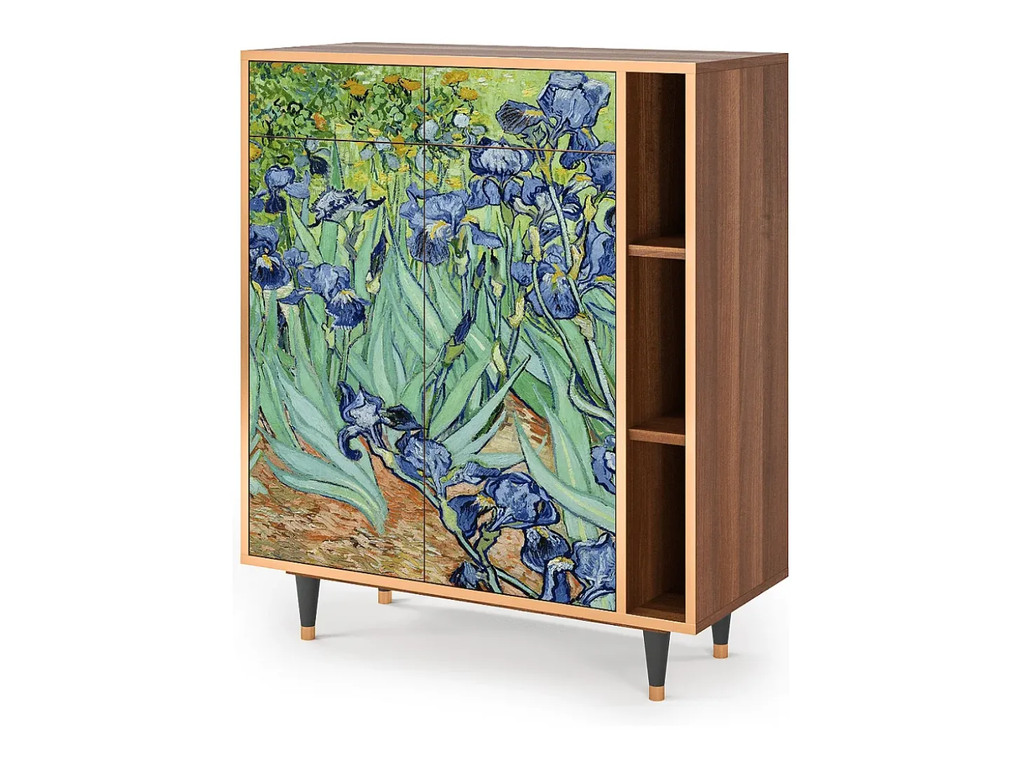 Aparador - 96х110х41 cm - BS6 - Irises , Nogal