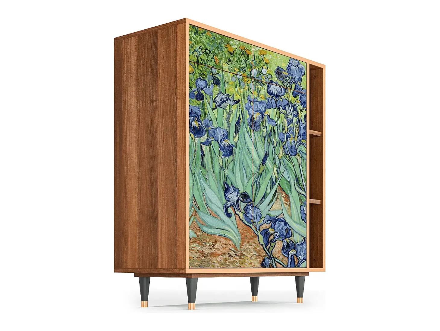 Aparador - 96х110х41 cm - BS6 - Irises , Nogal