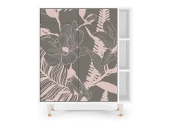 Aparador - 96х110х41 cm - BS6 - Issabelline Flower, Blanco