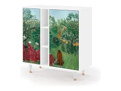 Aparador - 94х96х41 cm - BS5 - Jungles in Paris, Blanco