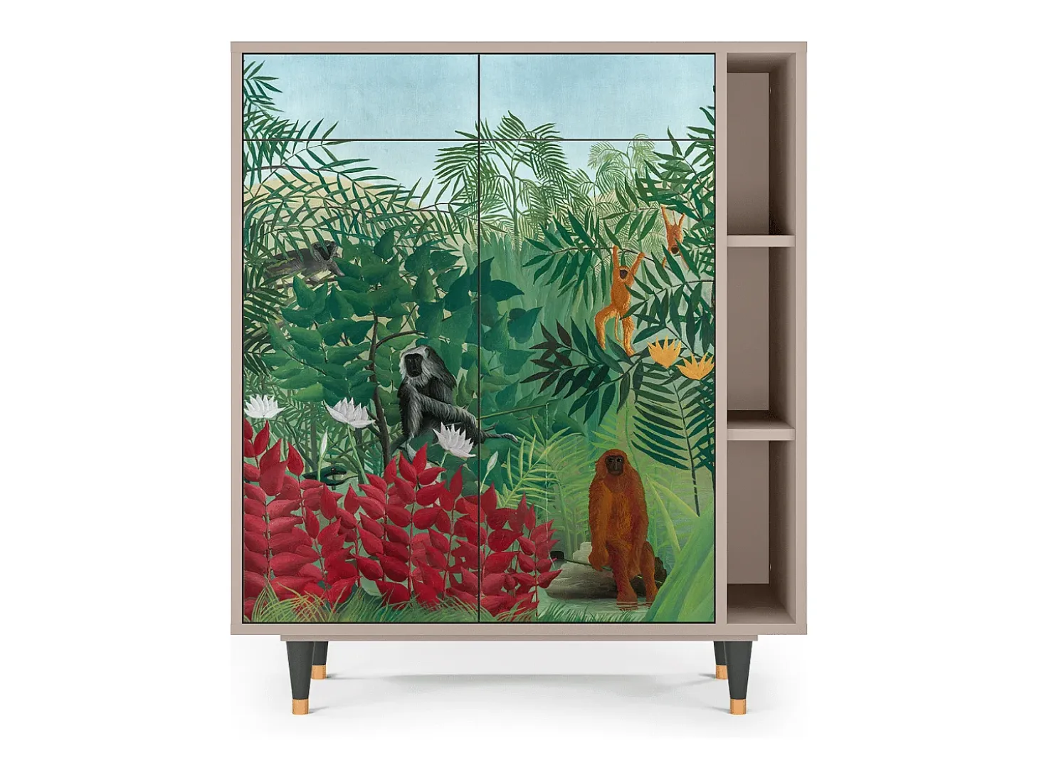Aparador - 96х110х41 cm - BS6 - Jungles in Paris, Latte