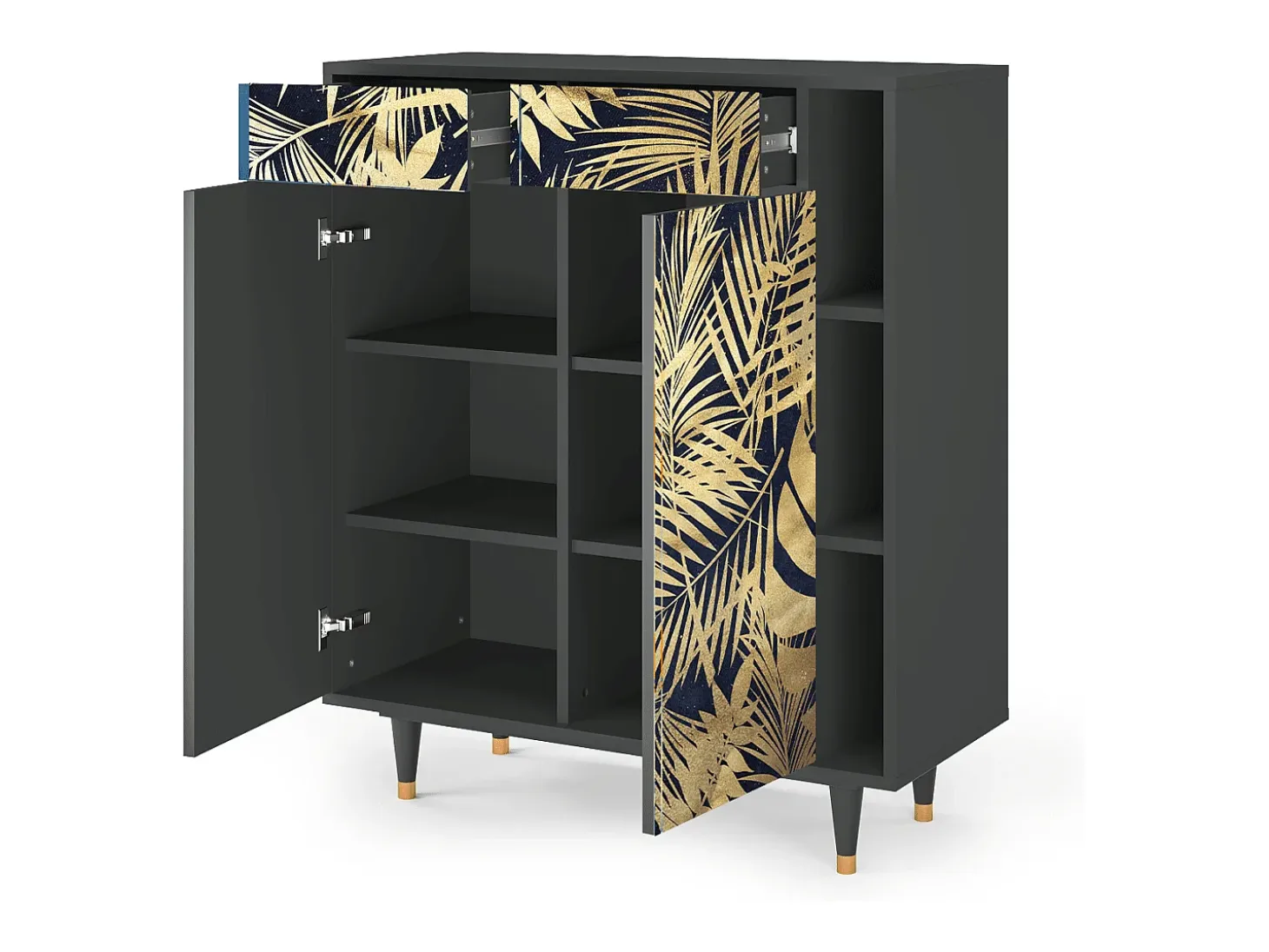 Aparador - 96х110х41 cm - BS6 - Jungle Vibes, Antracita