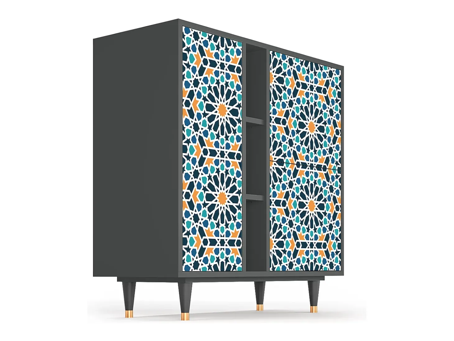 Aparador - 94х96х41 cm - BS5 - Kaleidoscope, Antracita
