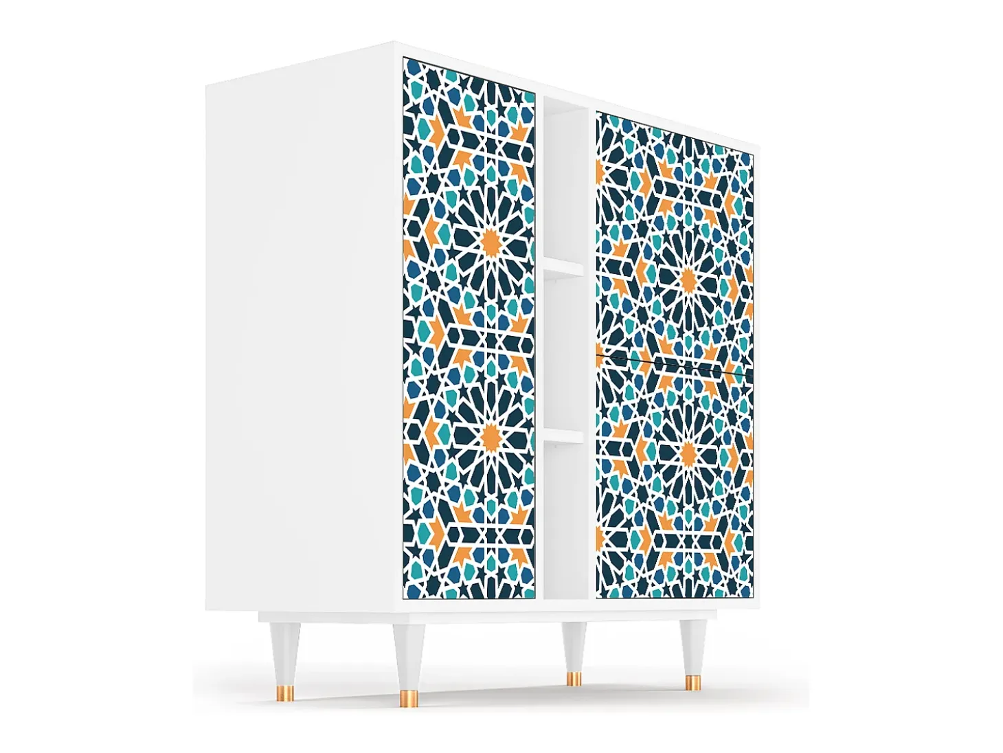 Aparador - 94х96х41 cm - BS5 - Kaleidoscope, Blanco