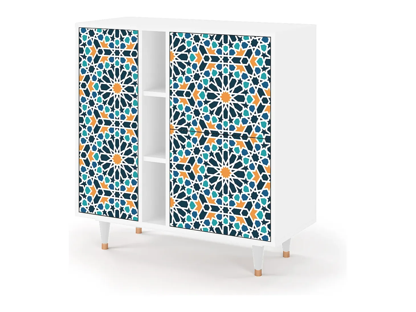 Aparador - 94х96х41 cm - BS5 - Kaleidoscope, Blanco