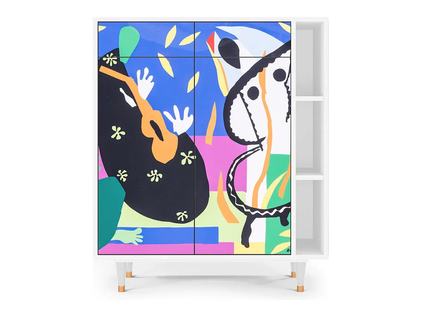 Aparador - 96х110х41 cm - BS6 - La Tristesse du Roi, Blanco