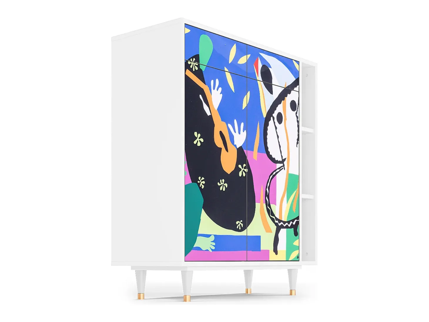 Aparador - 96х110х41 cm - BS6 - La Tristesse du Roi, Blanco