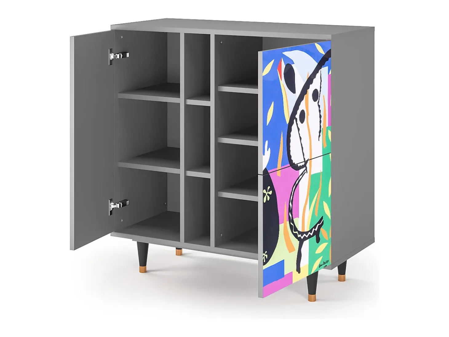 Aparador - 94х96х41 cm - BS5 - La Tristesse du Roi, Gris