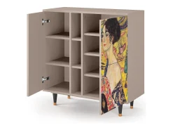 Aparador - 94х96х41 cm - BS5 - Lady with Fan by Klimt, Latte
