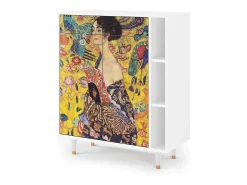 Aparador - 96х110х41 cm - BS6 - Lady with Fan by Klimt, Blanco