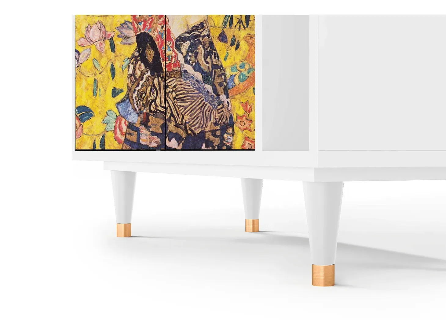Aparador - 96х110х41 cm - BS6 - Lady with Fan by Klimt, Blanco