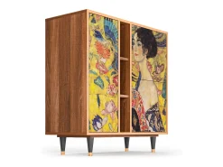 Aparador - 94х96х41 cm - BS5 - Lady with Fan by Klimt, Nogal