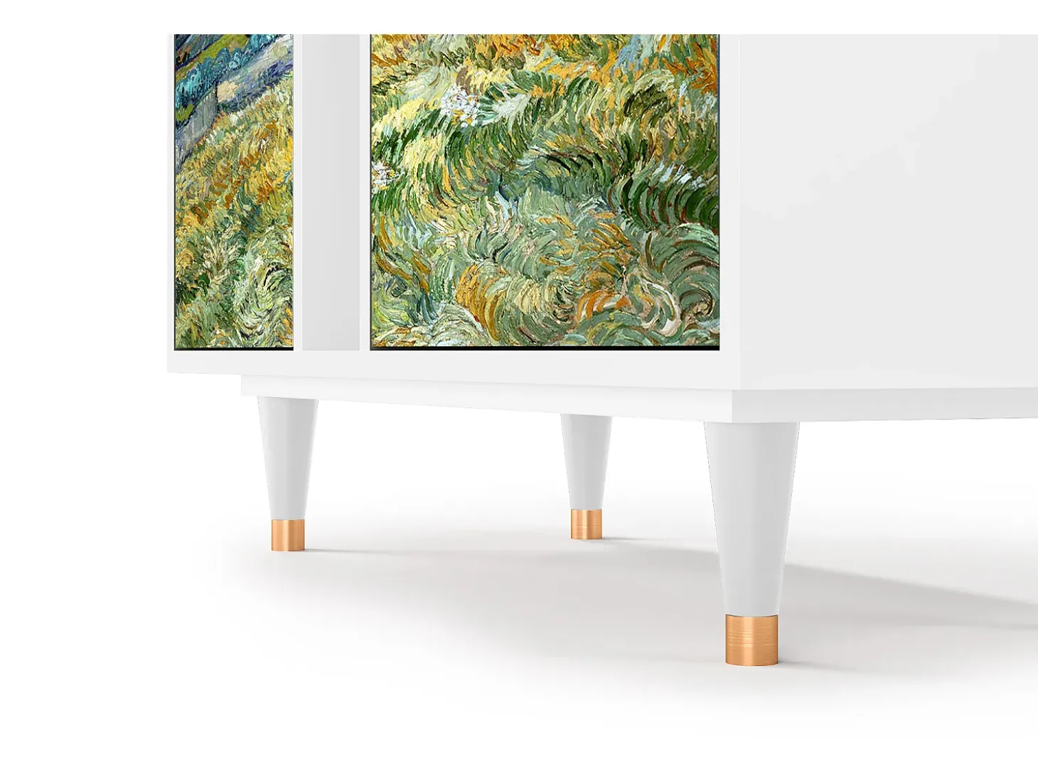 Aparador - 94х96х41 cm - BS5 - Landscape, Blanco