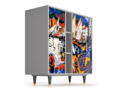 Aparador - 94х96х41 cm - BS5 - Le Séchage des voiles , Gris